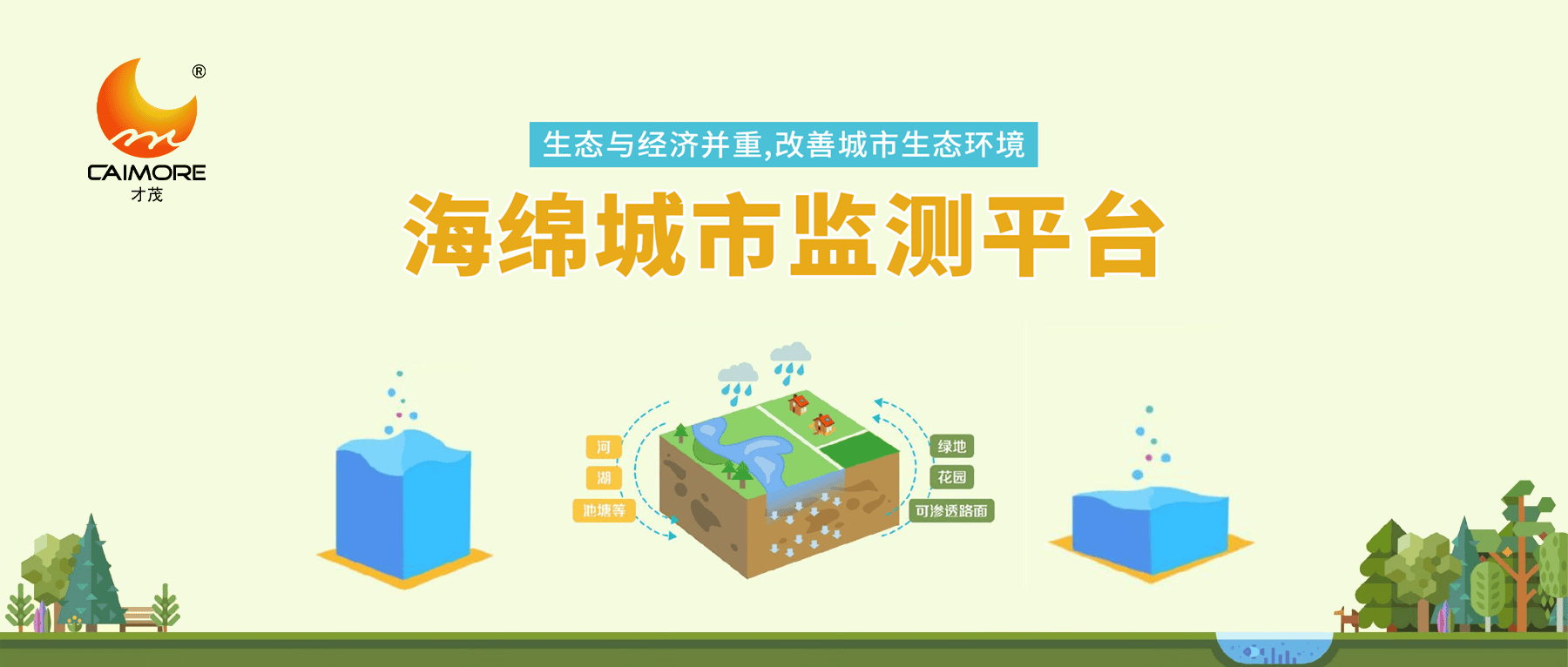 才茂海綿城市數(shù)字孿生平臺(tái)，助力提升城市韌性